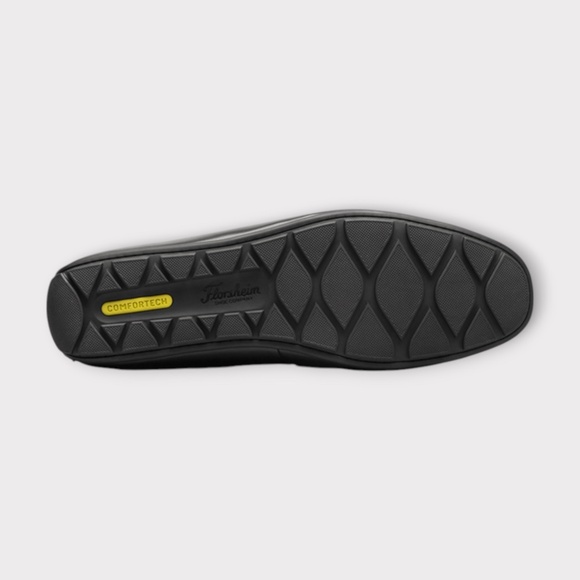 Mens Florsheim Motor Bit Driver in Black Leather. 13410 001 main image 6